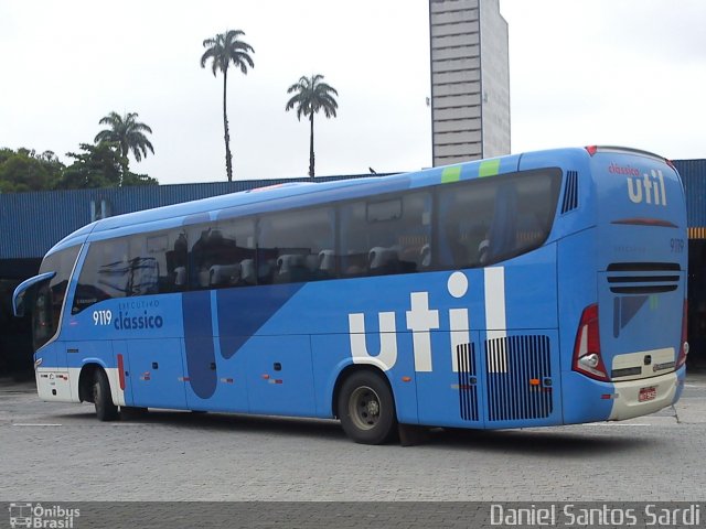 UTIL - União Transporte Interestadual de Luxo 9119 na cidade de Santos, São Paulo, Brasil, por Daniel Santos Sardi. ID da foto: 848148.