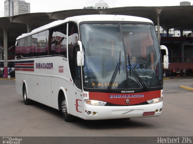 Expresso Embaixador 411 na cidade de Porto Alegre, Rio Grande do Sul, Brasil, por Herbert Zils. Número da foto: #846847.
