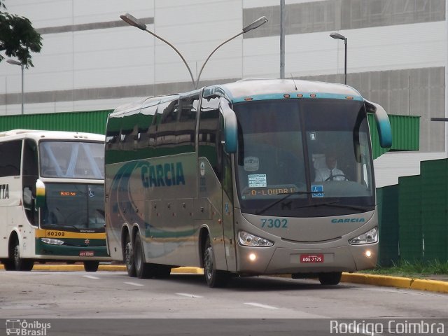 Viação Garcia 7302 na cidade de São Paulo, São Paulo, Brasil, por Rodrigo Coimbra. ID da foto: 848225.