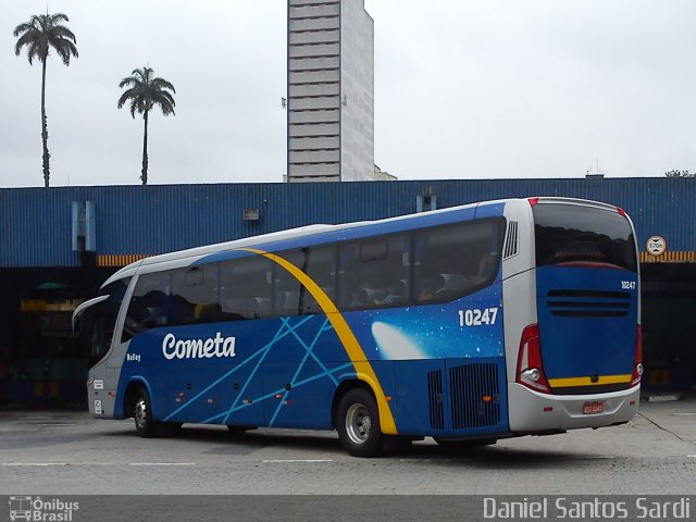 Viação Cometa 10247 na cidade de Santos, São Paulo, Brasil, por Daniel Santos Sardi. ID da foto: 848162.