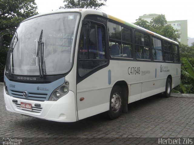 Viação Redentor C47648 na cidade de Rio de Janeiro, Rio de Janeiro, Brasil, por Herbert Zils. Número da foto: #848686.