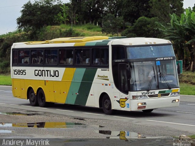 Empresa Gontijo de Transportes 15895 na cidade de Ribeirão Vermelho, Minas Gerais, Brasil, por Andrey Gustavo. ID da foto: 849600.