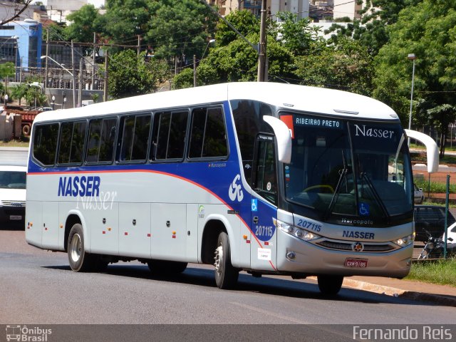 Viação Nasser 207115 na cidade de Ribeirão Preto, São Paulo, Brasil, por Fernando Reis. Número da foto: #852573.
