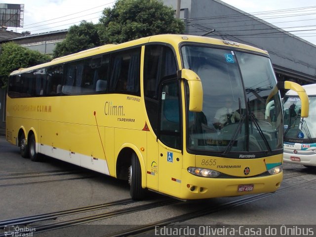 Viação Itapemirim 8655 na cidade de Rio de Janeiro, Rio de Janeiro, Brasil, por Eduardo Oliveira. Número da foto: #854039.