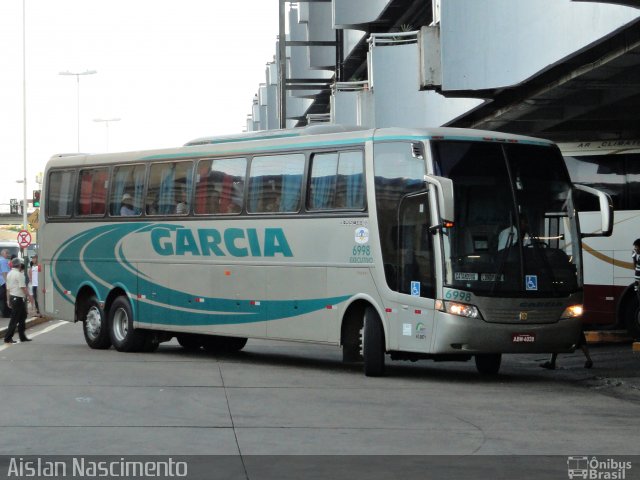 Viação Garcia 6998 na cidade de São José do Rio Preto, São Paulo, Brasil, por Aislan Nascimento. Número da foto: #856094.