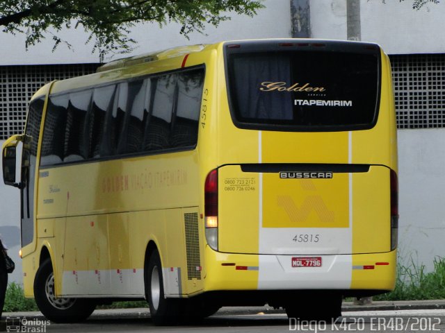 Viação Itapemirim 45815 na cidade de São Paulo, São Paulo, Brasil, por Diego K420 . Número da foto: #855000.