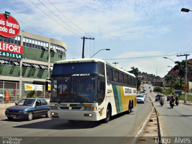 Empresa Gontijo de Transportes 15200 na cidade de Coronel Fabriciano, Minas Gerais, Brasil, por Tiago  Alves. ID da foto: 855249.