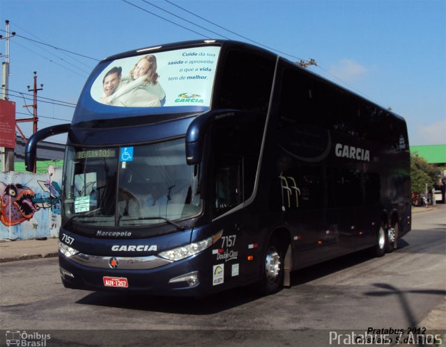 Viação Garcia 7157 na cidade de São Paulo, São Paulo, Brasil, por Cristiano Soares da Silva. Número da foto: #857371.