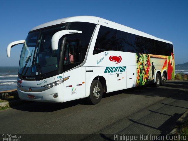 Eucatur - Empresa União Cascavel de Transportes e Turismo 4708 na cidade de Laguna, Santa Catarina, Brasil, por Paulo de Souza. Número da foto: #857742.