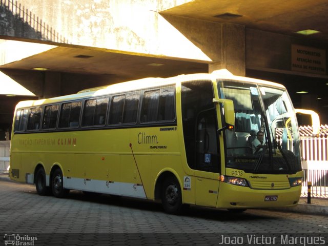 Viação Itapemirim 9033 na cidade de Belo Horizonte, Minas Gerais, Brasil, por João Victor Marques. Número da foto: #858236.