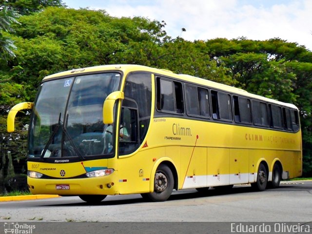 Viação Itapemirim 8007 na cidade de São Paulo, São Paulo, Brasil, por Eduardo Oliveira. Número da foto: #857844.