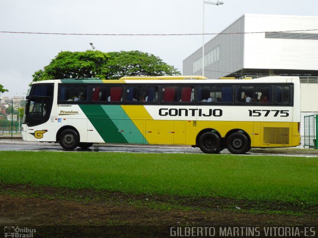 Empresa Gontijo de Transportes 15775 na cidade de Vitória, Espírito Santo, Brasil, por Gilberto Martins. ID da foto: 860043.