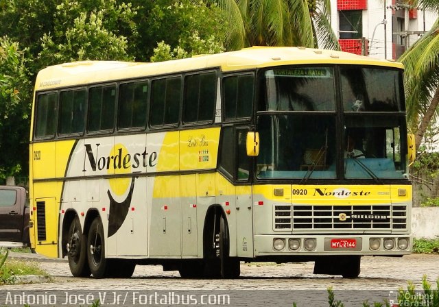 Viação Nordeste 0920 na cidade de Fortaleza, Ceará, Brasil, por Antonio José. Número da foto: #859675.