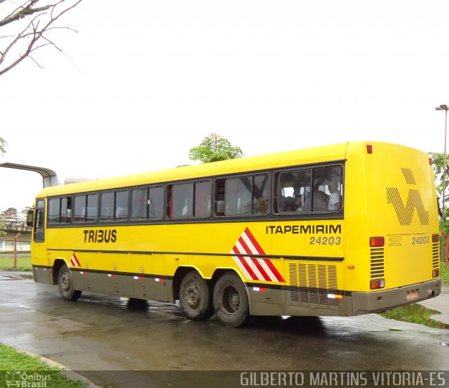 Viação Itapemirim 24203 na cidade de Vitória, Espírito Santo, Brasil, por Gilberto Martins. Número da foto: #860320.