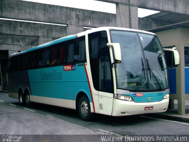 Empresa de Ônibus Nossa Senhora da Penha 33567 na cidade de Curitiba, Paraná, Brasil, por Wagner Domingos Ivanesken. ID da foto: 858827.