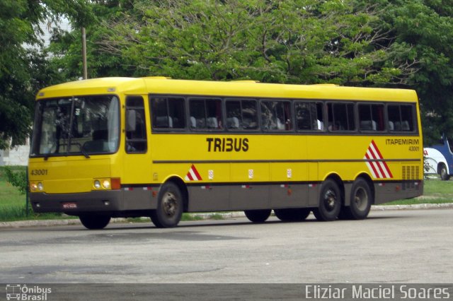 Viação Itapemirim 43001 na cidade de Vitória, Espírito Santo, Brasil, por Eliziar Maciel Soares. ID da foto: 859117.