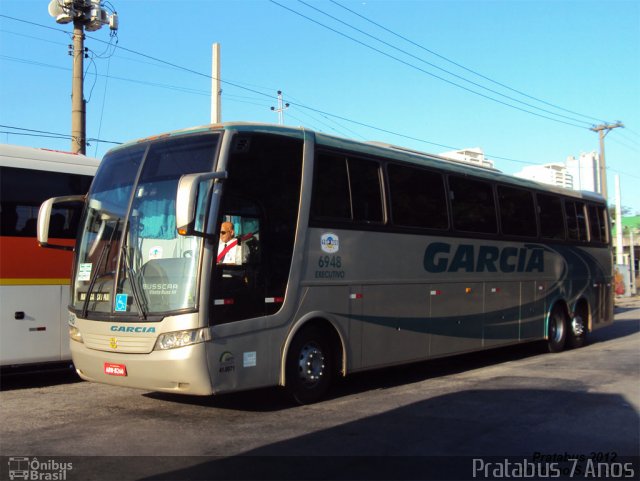 Viação Garcia 6948 na cidade de São Paulo, São Paulo, Brasil, por Cristiano Soares da Silva. ID da foto: 863019.