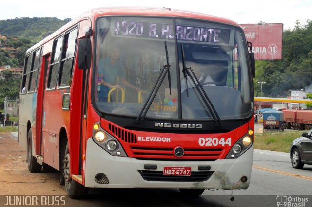 Vianel > Auto Viação Pioneira 02044 na cidade de Sabará, Minas Gerais, Brasil, por JUNIOR JUNIOR. Número da foto: #862848.