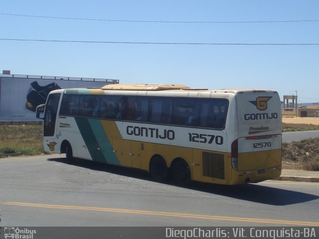 Empresa Gontijo de Transportes 12570 na cidade de Vitória da Conquista, Bahia, Brasil, por Diego Charlis Coelho. Número da foto: #863270.