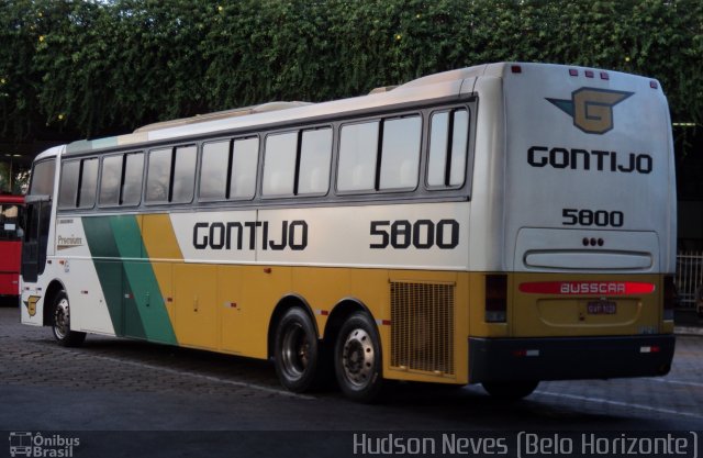 Empresa Gontijo de Transportes 5800 na cidade de Belo Horizonte, Minas Gerais, Brasil, por Hudson Neves. ID da foto: 863330.