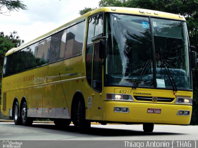 Viação Itapemirim 45217 na cidade de São Paulo, São Paulo, Brasil, por Thiago Antonio de Figueiredo. Número da foto: #865400.