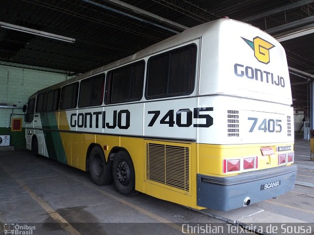 Empresa Gontijo de Transportes 7405 na cidade de Contagem, Minas Gerais, Brasil, por Christian Teixeira de Sousa. ID da foto: 863670.