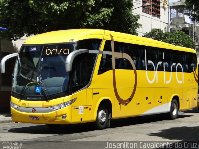 Brisa Ônibus 9108 na cidade de Rio de Janeiro, Rio de Janeiro, Brasil, por Josenilton  Cavalcante da Cruz. ID da foto: 863309.