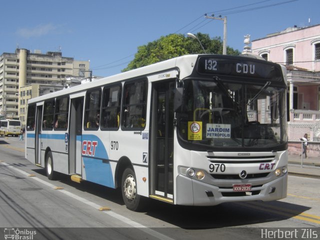 CRT - Cidade do Recife Transportes 970 na cidade de Recife, Pernambuco, Brasil, por Herbert Zils. Número da foto: #866161.