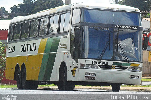 Empresa Gontijo de Transportes 15190 na cidade de Araxá, Minas Gerais, Brasil, por Lucas Borges . Número da foto: #866146.
