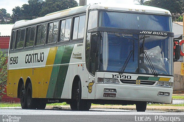 Empresa Gontijo de Transportes 15190 na cidade de Araxá, Minas Gerais, Brasil, por Lucas Borges . ID da foto: 866146.