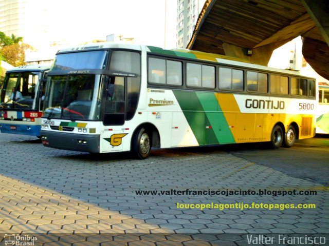 Empresa Gontijo de Transportes 5800 na cidade de Belo Horizonte, Minas Gerais, Brasil, por Valter Francisco. ID da foto: 866399.