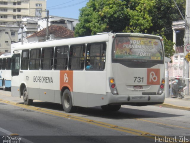 Borborema Imperial Transportes 731 na cidade de Recife, Pernambuco, Brasil, por Herbert Zils. Número da foto: #866111.