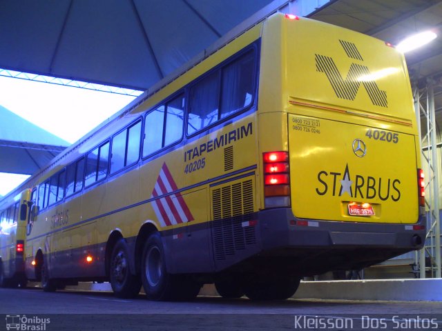 Viação Itapemirim 40205 na cidade de Belo Horizonte, Minas Gerais, Brasil, por Kleisson  dos Santos. Número da foto: #867971.