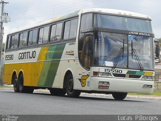 Empresa Gontijo de Transportes 15590 na cidade de Araxá, Minas Gerais, Brasil, por Lucas Borges . Número da foto: #868780.