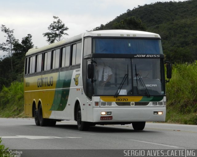 Empresa Gontijo de Transportes 11070 na cidade de Caeté, Minas Gerais, Brasil, por Sergio Alves. ID da foto: 869810.