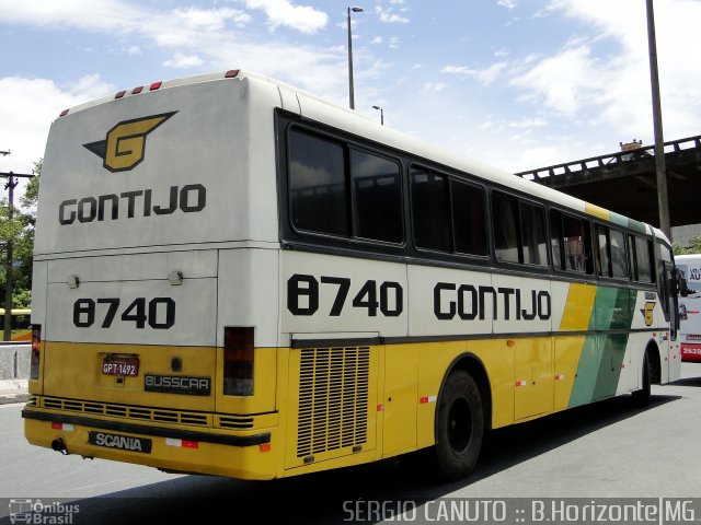 Empresa Gontijo de Transportes 8740 na cidade de Belo Horizonte, Minas Gerais, Brasil, por Sérgio Augusto Braga Canuto. ID da foto: 868953.