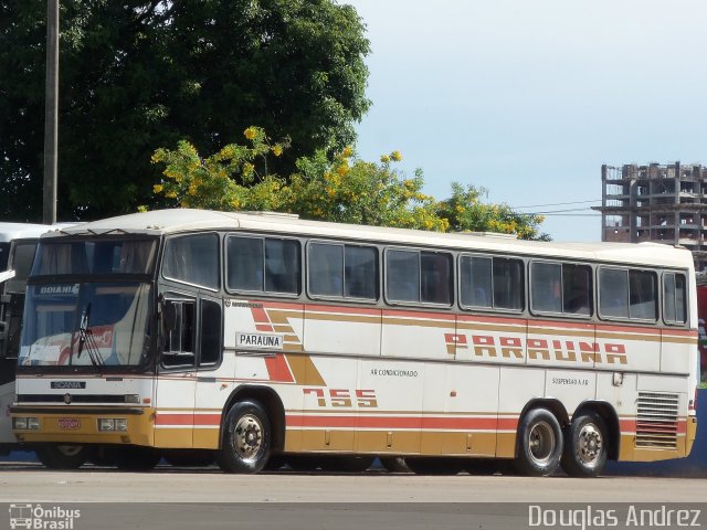 Viação Paraúna 755 na cidade de Goiânia, Goiás, Brasil, por Douglas Andrez. Número da foto: #869207.