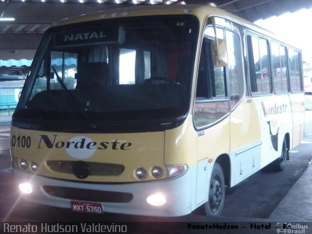Viação Nordeste 0100 na cidade de Natal, Rio Grande do Norte, Brasil, por Renato Hudson Valdevino. Número da foto: #869756.
