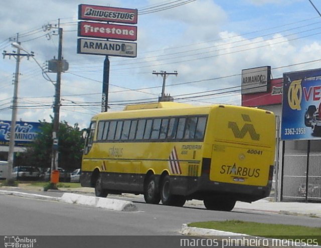 Viação Itapemirim 40041 na cidade de Guarapari, Espírito Santo, Brasil, por Marcos Pinnheiro Meneses. Número da foto: #871680.