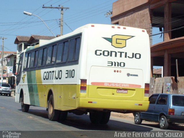 Empresa Gontijo de Transportes 3110 na cidade de Montes Claros, Minas Gerais, Brasil, por Andre Ferreira de Souza. ID da foto: 870960.