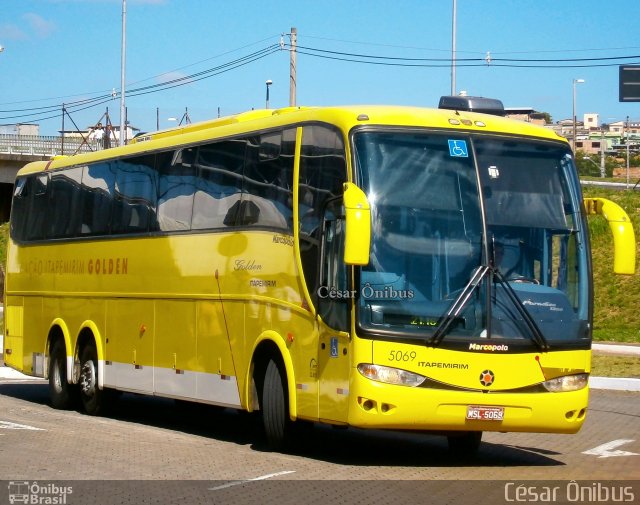 Viação Itapemirim 5069 na cidade de Belo Horizonte, Minas Gerais, Brasil, por César Ônibus. Número da foto: #874777.