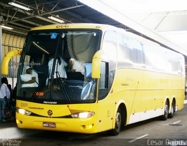 Viação Itapemirim 5509 na cidade de Belo Horizonte, Minas Gerais, Brasil, por César Ônibus. ID da foto: 874737.