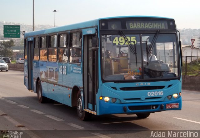 Vianel > Auto Viação Pioneira 02016 na cidade de Belo Horizonte, Minas Gerais, Brasil, por Adão Raimundo Marcelino. Número da foto: #874951.