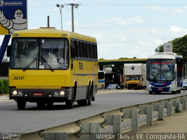 Viação Itapemirim 30117 na cidade de Vitória da Conquista, Bahia, Brasil, por Welder Dias. ID da foto: 876711.