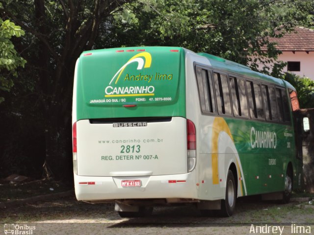 Viação Canarinho 2813 na cidade de Joinville, Santa Catarina, Brasil, por Andrey  Lima. Número da foto: #876712.