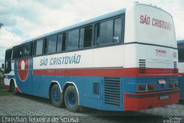 Viação São Cristóvão 600 na cidade de Divinópolis, Minas Gerais, Brasil, por Clébio Júnior. Número da foto: #875624.