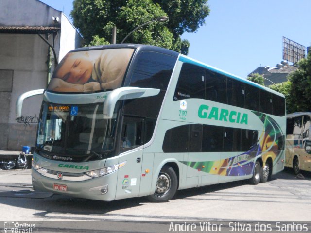 Viação Garcia 7197 na cidade de Rio de Janeiro, Rio de Janeiro, Brasil, por André Vitor  Silva dos Santos. Número da foto: #876537.