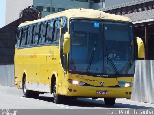 Viação Itapemirim 8539 na cidade de Rio de Janeiro, Rio de Janeiro, Brasil, por João Paulo Façanha. ID da foto: 877147.