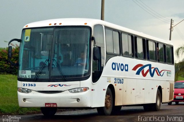 AVOA - Auto Viação Ourinhos Assis 21263 na cidade de Tarumã, São Paulo, Brasil, por Francisco Ivano. ID da foto: 879262.