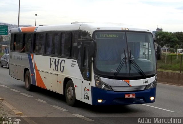VMG - Viação Minas Gerais 840 na cidade de Belo Horizonte, Minas Gerais, Brasil, por Adão Raimundo Marcelino. Número da foto: #879324.